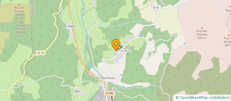 localisation de l'entreprise GROUPEMENT FORESTIER DU PLATEAU LIMOUSIN à CLAIRAVAUX