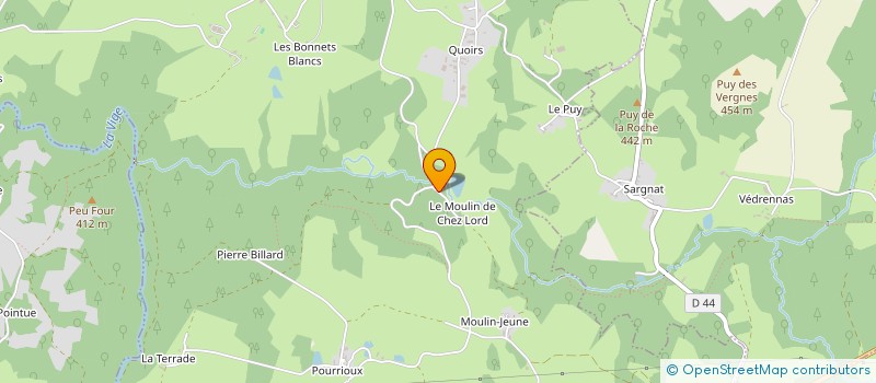 localisation de l'entreprise GROUPEMENT FORESTIER DU PONT CHEZ LORD à SAINT-PIERRE-CHERIGNAT
