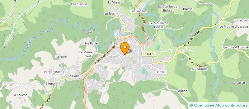 localisation de l'entreprise GROUPEMENT FORESTIER DU PUY LABRAUD à TREIGNAC