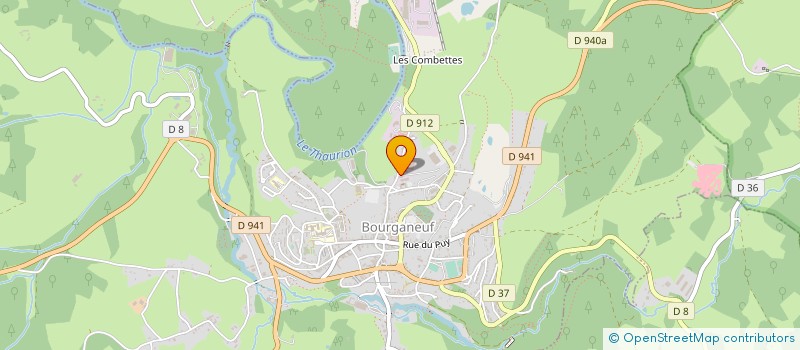 localisation de l'entreprise GROUPEMENT FORESTIER DU PUY MERY  BOURGANEUF