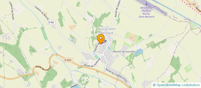 localisation de l'entreprise GROUPEMENT FORESTIER DU REDE  BOURG-SAINT-BERNARD