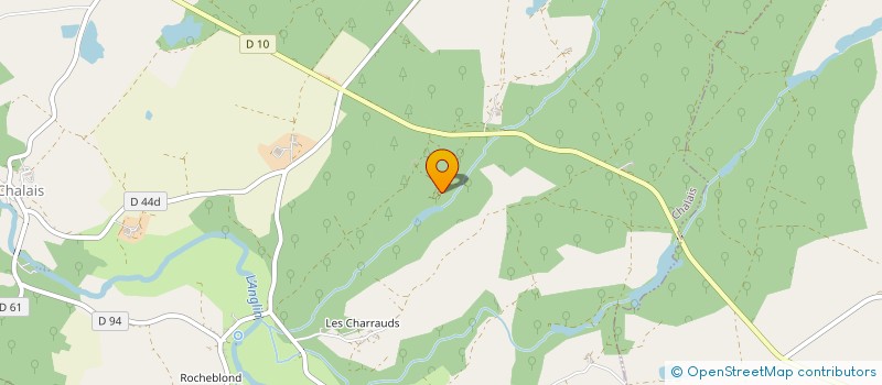 localisation de l'entreprise GROUPEMENT FORESTIER DU RIS DE FEU à CHALAIS