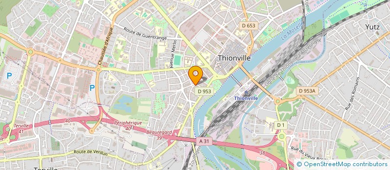 localisation de l'entreprise GROUPEMENT FORESTIER DU ROND BOIS  THIONVILLE