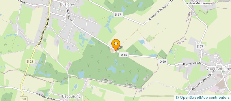 localisation de l'entreprise GROUPEMENT FORESTIER DU ROSEMBOIS à BUSIGNY