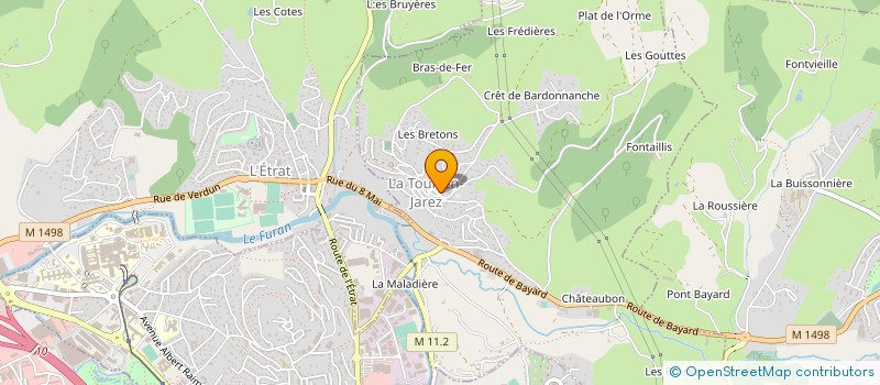 localisation de l'entreprise GROUPEMENT FORESTIER DU ROUCADEL  L'ETRAT