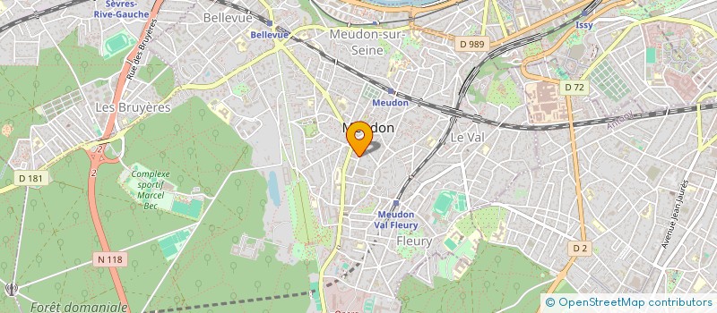 localisation de l'entreprise GROUPEMENT FORESTIER DU ROUILLOT-CHASSIGNY  MEUDON