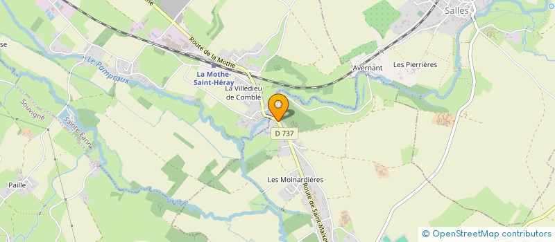 localisation de l'entreprise GROUPEMENT FORESTIER DU RUISSEAU DU DOIGT  LA MOTHE-SAINT-HERAY