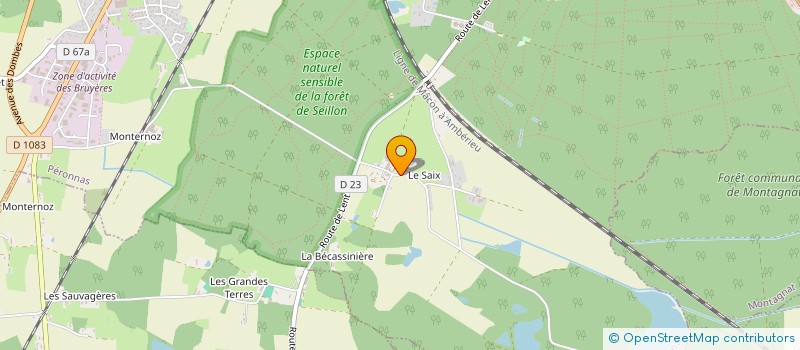 localisation de l'entreprise GROUPEMENT FORESTIER DU SAIX à PERONNAS