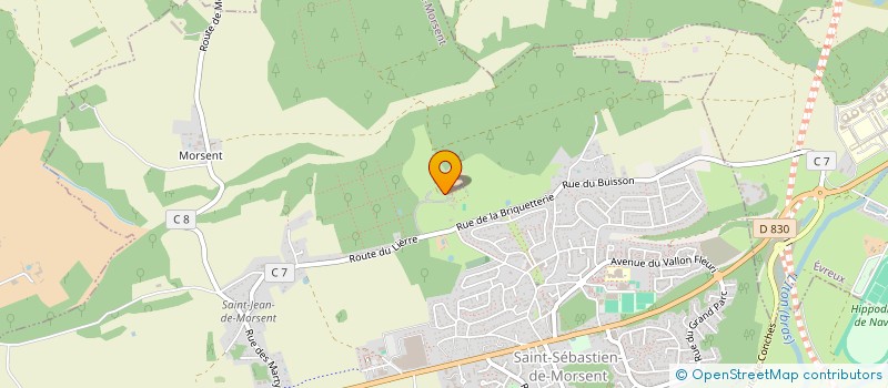 localisation de l'entreprise GROUPEMENT FORESTIER DU SEQUOIA  SAINT-SEBASTIEN-DE-MORSENT