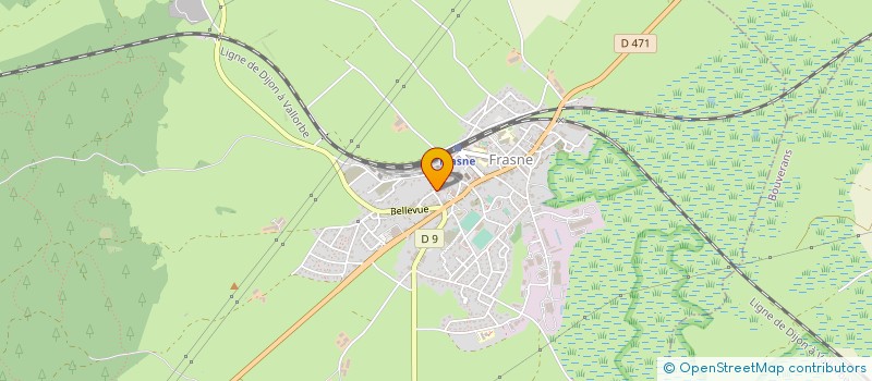 localisation de l'entreprise GROUPEMENT FORESTIER DU TOURET à FRASNE