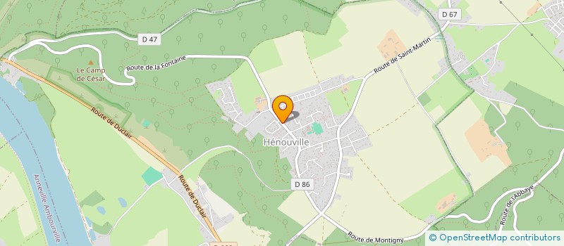 localisation de l'entreprise GROUPEMENT FORESTIER DU VAL DE CHAUX  HENOUVILLE