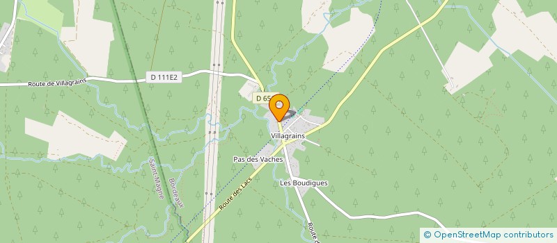 localisation de l'entreprise GROUPEMENT FORESTIER DU VAL DU GAT  CABANAC-ET-VILLAGRAINS