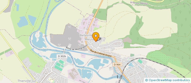 localisation de l'entreprise GROUPEMENT FORESTIER ENTRE LES DEUX BOIS à BELLEVILLE-SUR-MEUSE