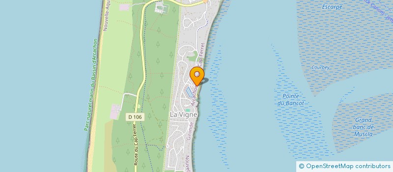 localisation de l'entreprise GROUPEMENT FORESTIER ESTAMPON LAPORTE  LEGE-CAP-FERRET