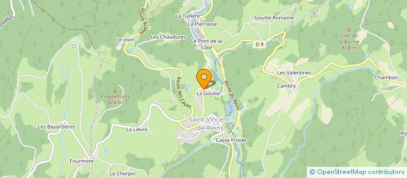 localisation de l'entreprise GROUPEMENT FORESTIER FAMILLE AULAS  SAINT-VINCENT-DE-REINS