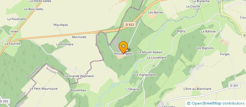 localisation de l'entreprise GROUPEMENT FORESTIER FERME HOUDANGEAU à BRETONCELLES