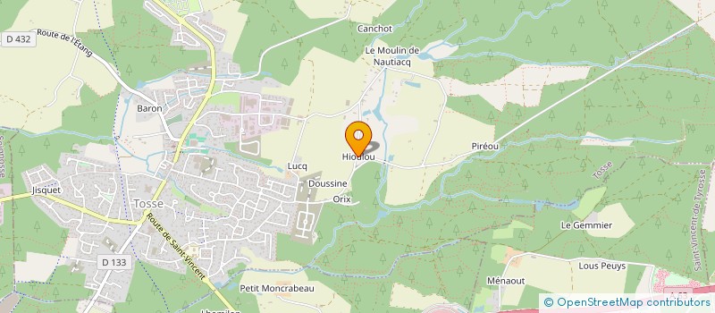 localisation de l'entreprise GROUPEMENT FORESTIER FIDELMAU  TOSSE