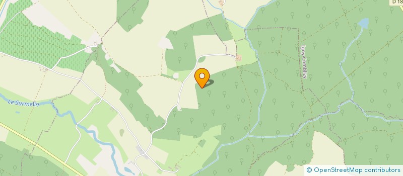 localisation de l'entreprise GROUPEMENT FORESTIER FORET DE COUPIGNY  LA VILLE SOUS ORBAIS