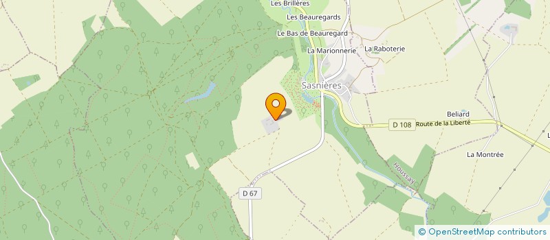 localisation de l'entreprise GROUPEMENT FORESTIER FORET DE PRUNAY  SASNIERES