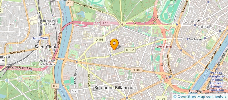 localisation de l'entreprise GROUPEMENT FORESTIER FORET ST EVROULT à BOULOGNE-BILLANCOURT