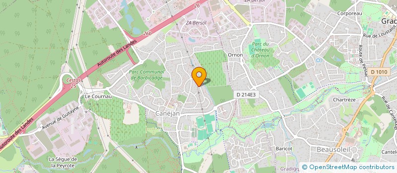 localisation de l'entreprise GROUPEMENT FORESTIER FOREVEURS  CANEJAN