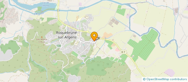 localisation de l'entreprise GROUPEMENT FORESTIER FORZOUN  ROQUEBRUNE-SUR-ARGENS