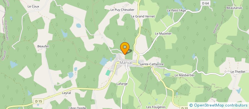 localisation de l'entreprise GROUPEMENT FORESTIER FRANSE à MARVAL