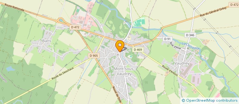 localisation de l'entreprise GROUPEMENT FORESTIER GAUTHIER  MONT-SOUS-VAUDREY