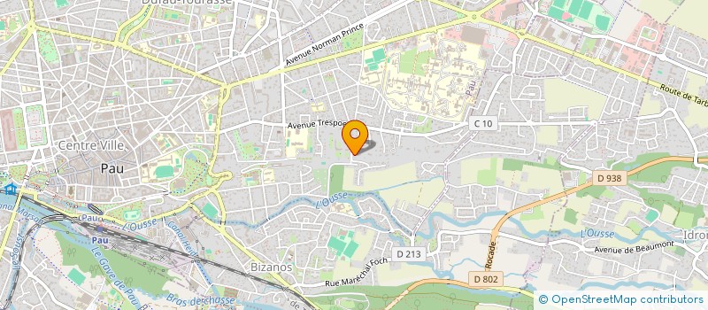 localisation de l'entreprise GROUPEMENT FORESTIER GAZAILHAN à PAU