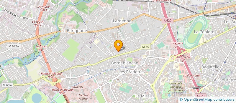 localisation de l'entreprise GROUPEMENT FORESTIER GENERASOL à TOULOUSE