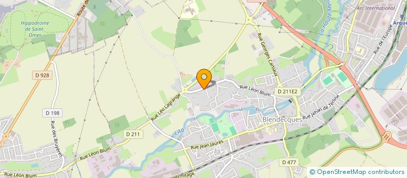 localisation de l'entreprise GROUPEMENT FORESTIER GEVU  BLENDECQUES