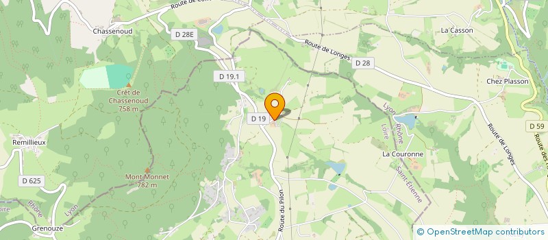 localisation de l'entreprise GROUPEMENT FORESTIER GFF TVF  LA CHAPELLE-VILLARS