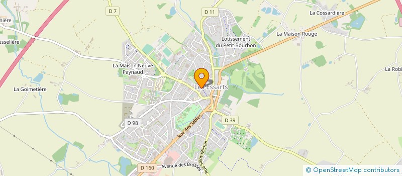 localisation de l'entreprise GROUPEMENT FORESTIER GRALAS CHAMBORD à ESSARTS-EN-BOCAGE
