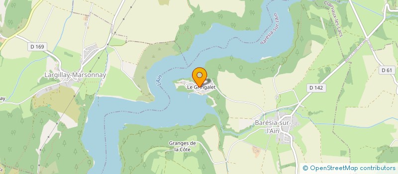 localisation de l'entreprise GROUPEMENT FORESTIER HALMA  BARESIA SUR L'AIN