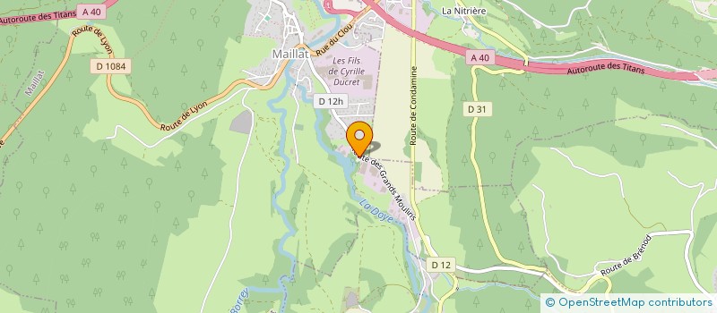 localisation de l'entreprise GROUPEMENT FORESTIER HAUTBOIS à MAILLAT