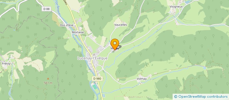 localisation de l'entreprise GROUPEMENT FORESTIER HAUTS SAINT MARTIN  LUCENAY L'EVEQUE