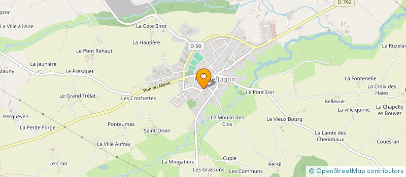 localisation de l'entreprise GROUPEMENT FORESTIER HOULES-RICARD  PLENEE-JUGON