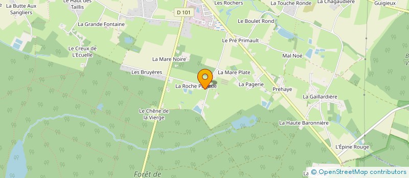 localisation de l'entreprise GROUPEMENT FORESTIER J2O  LA BOUEXIERE