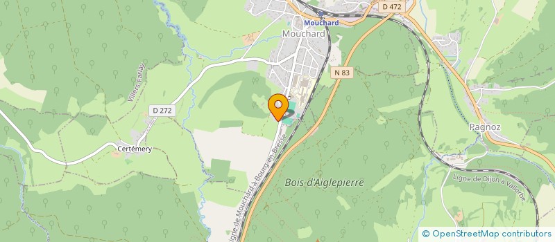 localisation de l'entreprise GROUPEMENT FORESTIER JACQUES LE MIRE  MOUCHARD