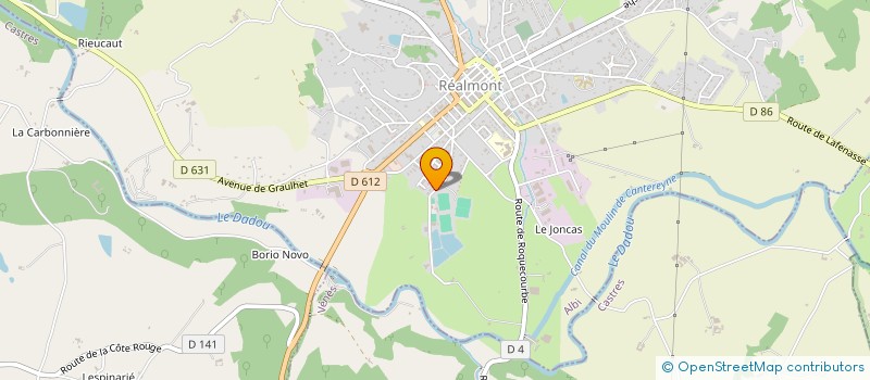 localisation de l'entreprise GROUPEMENT FORESTIER JECA  CASTRES