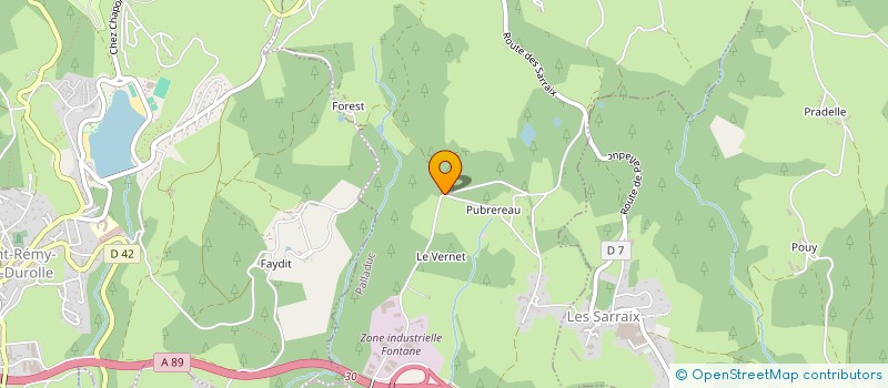 localisation de l'entreprise GROUPEMENT FORESTIER JPPF  SAINT-VICTOR-MONTVIANEIX