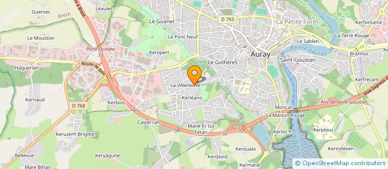 localisation de l'entreprise GROUPEMENT FORESTIER KOADEG à AURAY