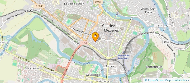 localisation de l'entreprise GROUPEMENT FORESTIER L.A.S.E. FORET DE SOUVANS - SCEY  CHARLEVILLE-MEZIERES