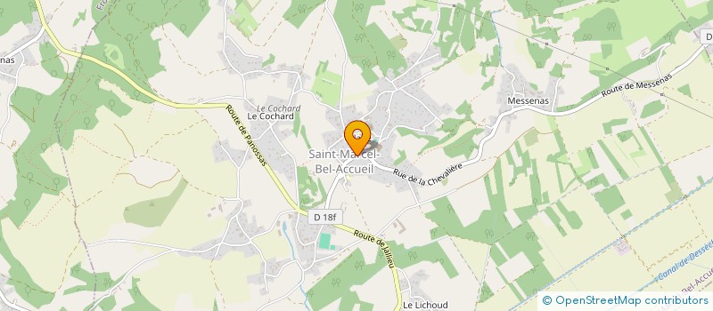 localisation de l'entreprise GROUPEMENT FORESTIER L'ECHELOTTE  SAINT-MARCEL-BEL-ACCUEIL