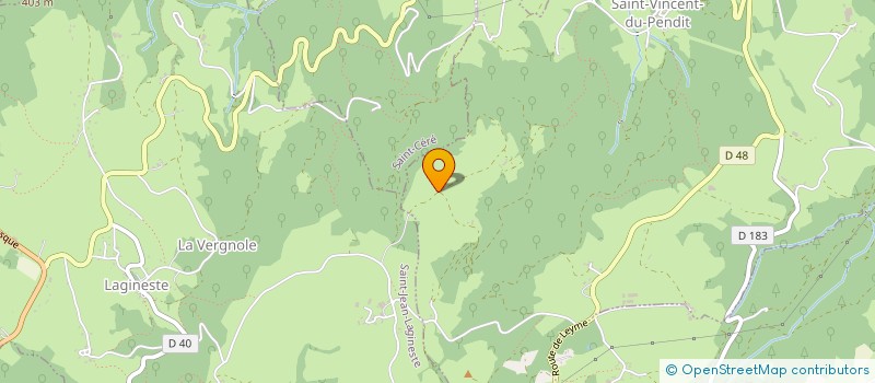 localisation de l'entreprise GROUPEMENT FORESTIER LA BORIE  SAINT-VINCENT-DU-PENDIT