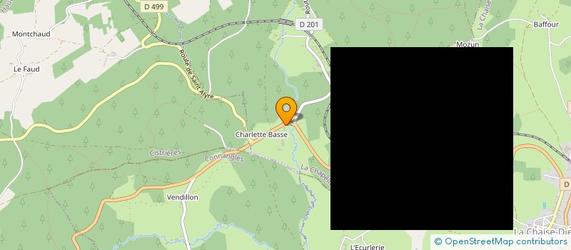 localisation de l'entreprise GROUPEMENT FORESTIER LA CHAPELLE  LA CHAISE-DIEU