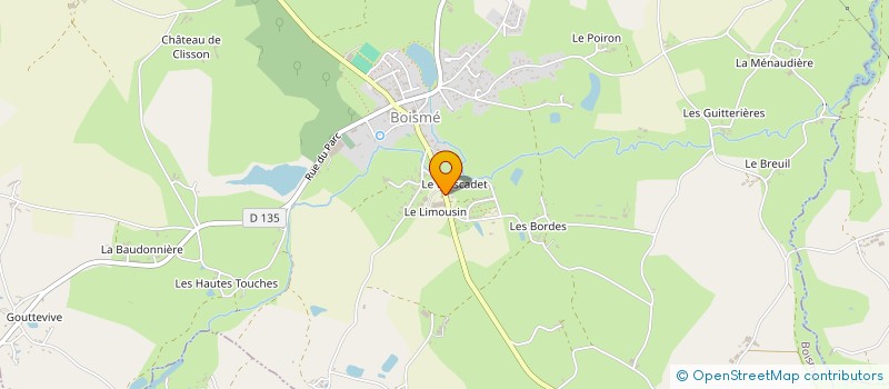 localisation de l'entreprise GROUPEMENT FORESTIER LA CHENERAIE  BOISME