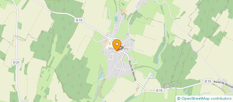 localisation de l'entreprise GROUPEMENT FORESTIER LA FERME GRANDJEAN  BROYE-AUBIGNEY-MONTSEUGNY