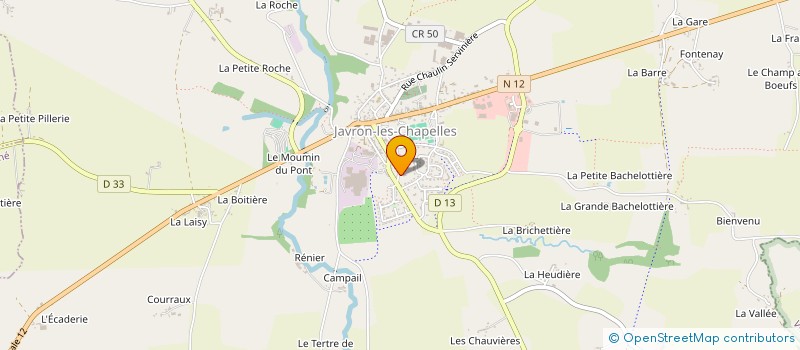 localisation de l'entreprise GROUPEMENT FORESTIER LA GUERONNIERE à JAVRON-LES-CHAPELLES