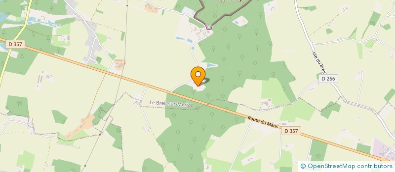 localisation de l'entreprise GROUPEMENT FORESTIER LA HEALERIE  LE BREIL SUR MERIZE